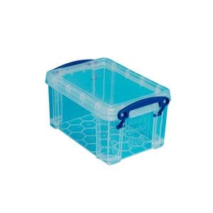 Picture 1 of Opbergbox Really Useful 0.7 liter 155x100x80mm transparant wit
