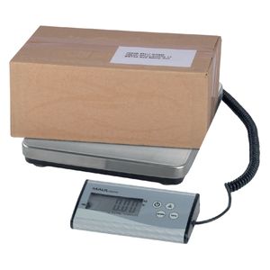 Picture 1 of Pakketweger MAUL Cargo 120kg metalen plateau 27x27cm +9V batterij zilver