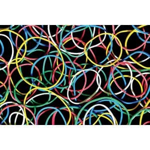 Picture 2 of Elastiek Standard Rubber Bands 18 50gr 94 stuks assorti