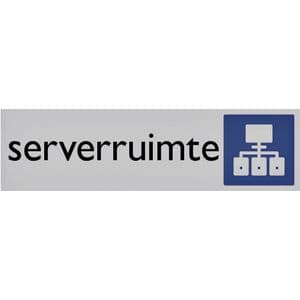 Picture 1 of Infobord pictogram serverruimte 165x44mm