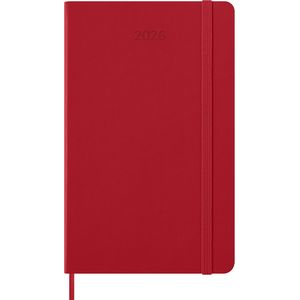 Picture 1 of Agenda 2026 Moleskine 12M Planner Weekly 7dagen/1pagina large hc scarlet red