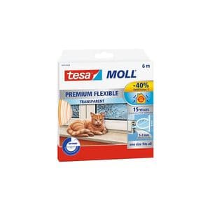 Picture 1 of Tochtstrip tesamoll® Premium Flexible siliconen 6mx9mm transparant