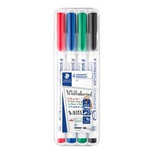 Picture 1 of Whiteboardmarker Staedtler 301 rond assorti 1mm 4stuks