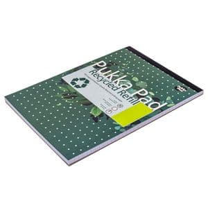 Picture 6 of Schrijfblok Pukka Pad Recycled A4 lijn 4-gaats 100 vel 80gr