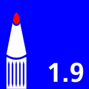 Picture 3 of Whiteboardmarker Bic Velleda 1711 rond large zwart