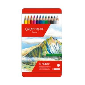 Picture 1 of Kleurpotloden Caran d'Ache Pablo assorti blik à 12stuks