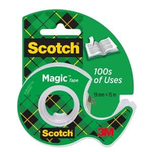 Picture 1 of Plakband Scotch Magic 810 19mmx15m onzichtbaar + plakbandhouder