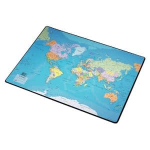 Picture 1 of Onderlegger Esselte 40x53cm met wereldkaart Nederlands