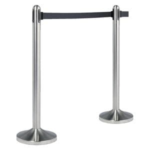 Picture 2 of Afzetpaal Securit RVS met rolband 210cm zwart