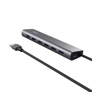 Picture 4 of Hub Trust HALYX 7-port USB-A 3.2 zilver