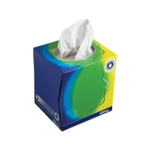 Picture 1 of Facial tissues Kleenex kubus 3-laags 56 vel wit 8825