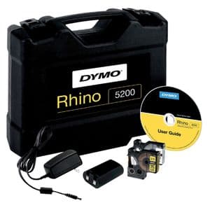 Picture 1 of Labelprinter Dymo Rhino 5200 industrieel abc 19mm geel in koffer