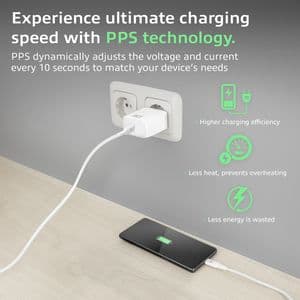 Picture 3 of Oplader ACT 35w 1-poort usb c wit