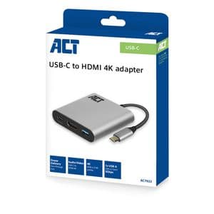 Picture 4 of Adapter ACT USB-C multiport voor 1 HDMI monitor