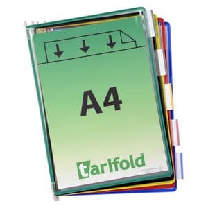 Picture 2 of Zichtpaneel Tarifold A4 verticaal assorti 10 stuks