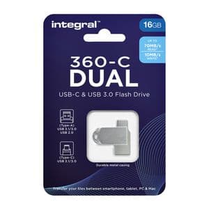 Picture 3 of USB stick 3.0 Integral USB-360-C Dual USB-A 16GB