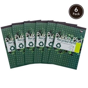 Picture 7 of Schrijfblok Pukka Pad Recycled A4 lijn 4-gaats 100 vel 80gr