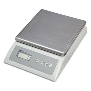 Picture 1 of Pakketweger MAUL Count 10kg metalen plateau 17x17.5cm 220V + batterij grijs