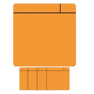 Picture 1 of Magneet scrum 75x75mm oranje 5 stuks