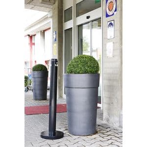 Picture 4 of Asbak Rubbermaid Smokers' Pole vrijstaand zwart