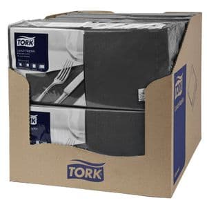Picture 3 of Lunchservet Tork Advanced 1/4 vouw 2-laags 328x325mm 200 vel zwart 477148