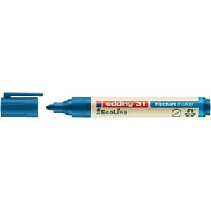 Picture 1 of Viltstift edding 31 EcoLine voor flipover rond 1.5-3mm blauw
