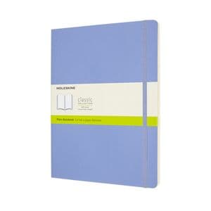 Picture 1 of Notitieboek Moleskine XL 190x250mm blanco soft cover hydrangea blue
