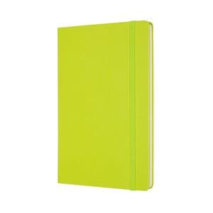 Picture 2 of Notitieboek Moleskine large 130x210mm blanco hard cover lemon green