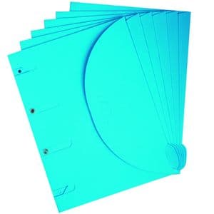 Picture 1 of Smartfolder geperforeerde opbergmappen A4 blauw 6 stuks