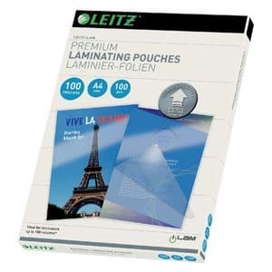 Picture 1 of Lamineerhoes Leitz iLAM A4 2x100micron 100 stuks