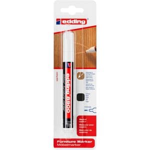 Picture 1 of Viltstift edding 8900 meubel rond 1.5-2mm zwart blister à 1 stuk