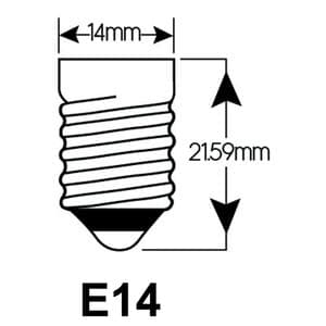 Picture 2 of Ledlamp Integral E14 2700K warm wit 2-3,5W 250lumen