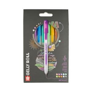 Picture 2 of Gelschrijver Sakura Gelly Roll Metallic 08 klikfunctie assorti 10st