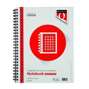 Picture 1 of Collegeblok Quantore A4 ruit 10mm 23-gaats 200 pagina's 70gr