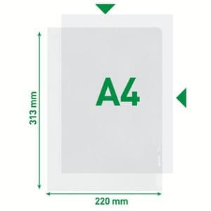 Picture 4 of Insteekmap L-model Leitz Premium 0.13mm PP A4 transparant 100 stuks