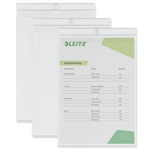 Picture 3 of Insteekmap U-model Leitz Premium met ophangoog 0.20mm PVC A4 transparant 50 stuks