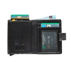 Picture 2 of Kaarthouder Maverick All Black super compact RFID leer zwart