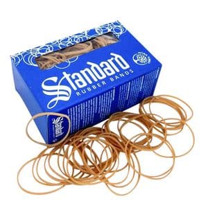 Picture 1 of Elastiek Standard Rubber Bands 22 100x1.5mm 500gr 1330 stuks bruin