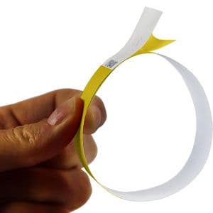 Picture 2 of Polsband Combicraft Tyvek geel 100 stuks