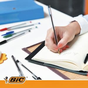 Picture 7 of Balpen Bic Cristal medium zwart blister à 10 stuks