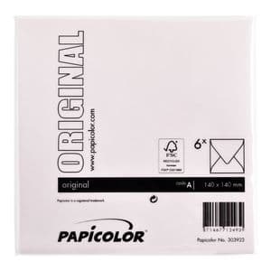 Picture 3 of Envelop Papicolor 140x140mm lichtroze pak à 6 stuks