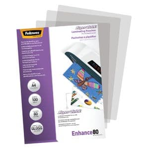 Picture 2 of Lamineerhoes Fellowes A4 Superquick 2x80micron 100 stuks