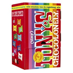 Picture 3 of Chocolade Tony's Chocolonely tiny mix doos 100 st