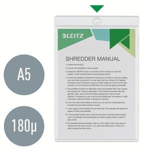 Picture 2 of Insteekmap U-model Leitz Premium met ophangoog 0.20mm PVC A5 transparant 50 stuks