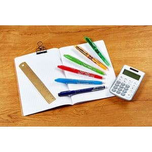 Picture 2 of Rollerpen PILOT friXion medium blauw blister à 1 stuk + 3 vullingen