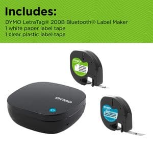 Picture 4 of Labelprinter Dymo LetraTag 200B draagbaar bluetooth 12mm zwart promopack