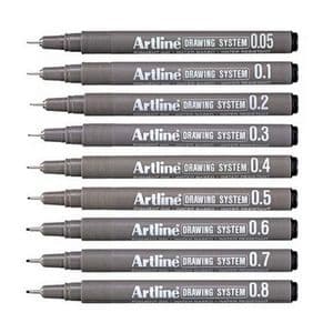 Picture 1 of Fineliner Artline technisch 0.8mm zwart