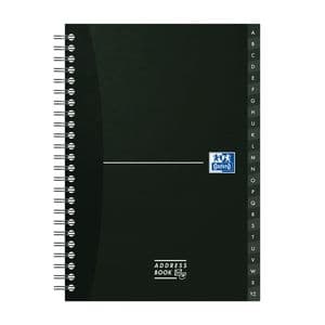 Picture 4 of Adresboek Oxford Office Essentials A5 72vel dubbelspiraal assorti