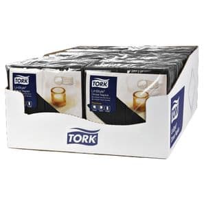 Picture 3 of Dinerservet Tork Linstyle Premium 1/8 vouw 1-laags 390x390mm 50 vel zwart 478151