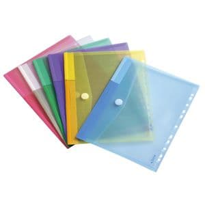 Picture 1 of Enveloptas Djois Color Collection A4 horizontaal geperforeerd assorti